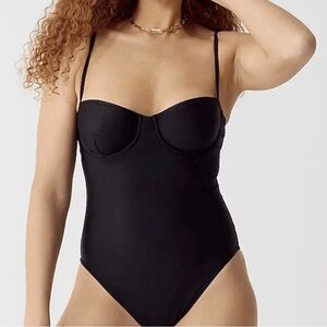 J. Crew 2 Balconette Underwire One Piece Swimsuit